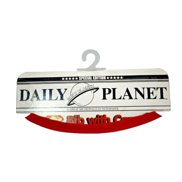 Daily Planet Superman Baby Bib and Cape Set (One Size) ABG Baby (DC Comics) - Picture 3 of 4